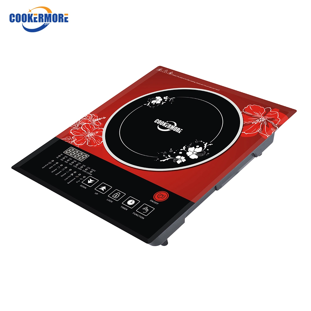 Home Kitchen Induction Cooktop Single 2200W Touch Screen Waterproof Electric Induction Cookers