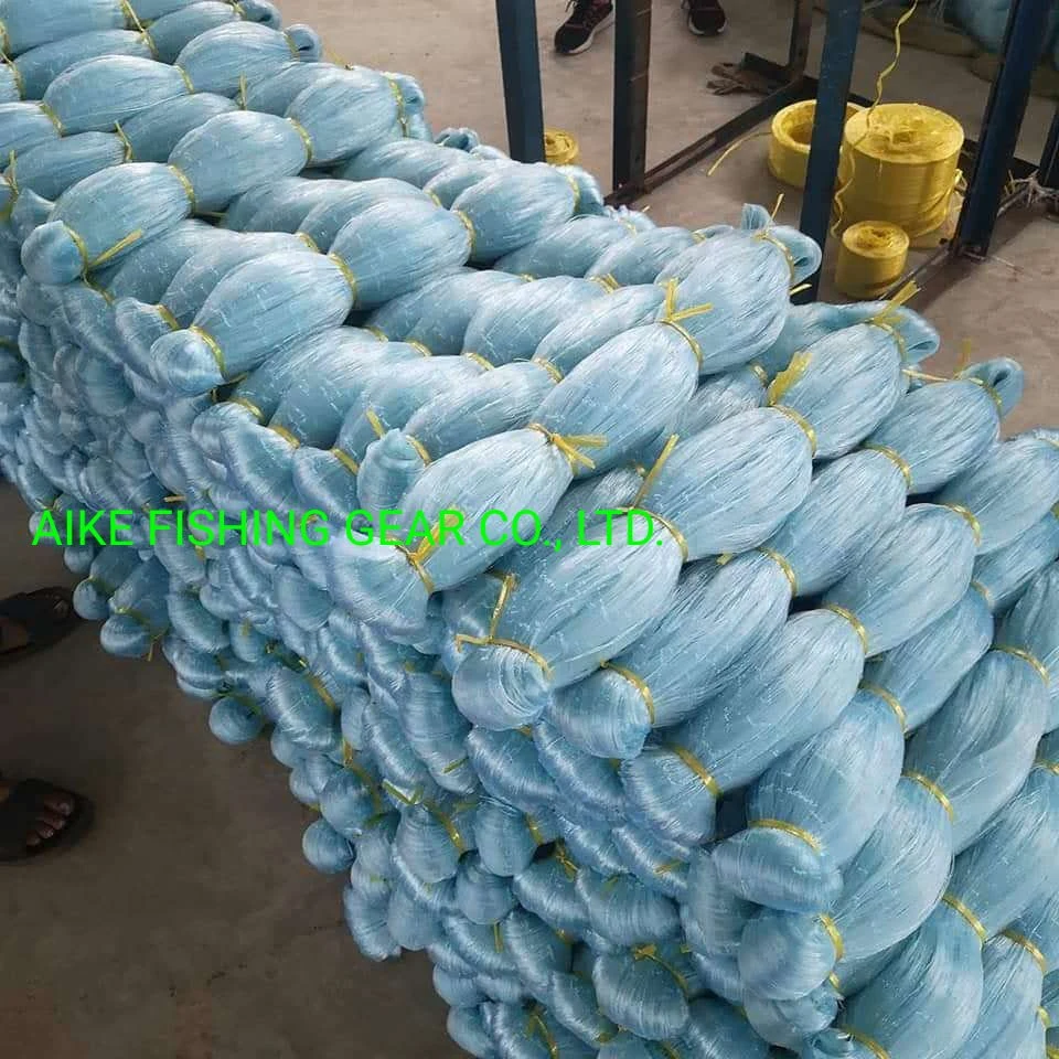 Nylon Monofilament Fishing Net, OEM, Blue Color, (Panos de rede de pesca monofilamento) (Used For Agriculture, Fishing, Shipping, Security, Decoration)