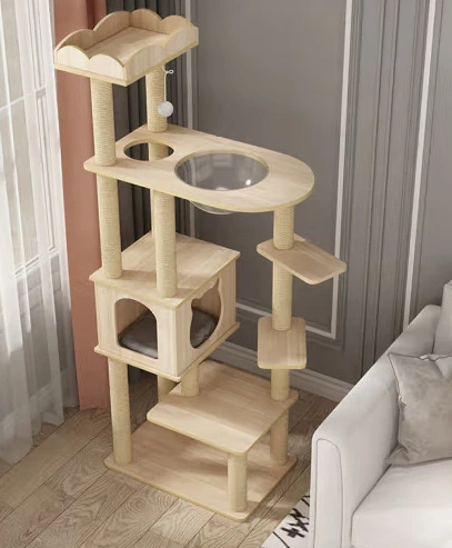 Furniture Plank Cat Climbing Column Cat Platform All-in-One Pet Toys