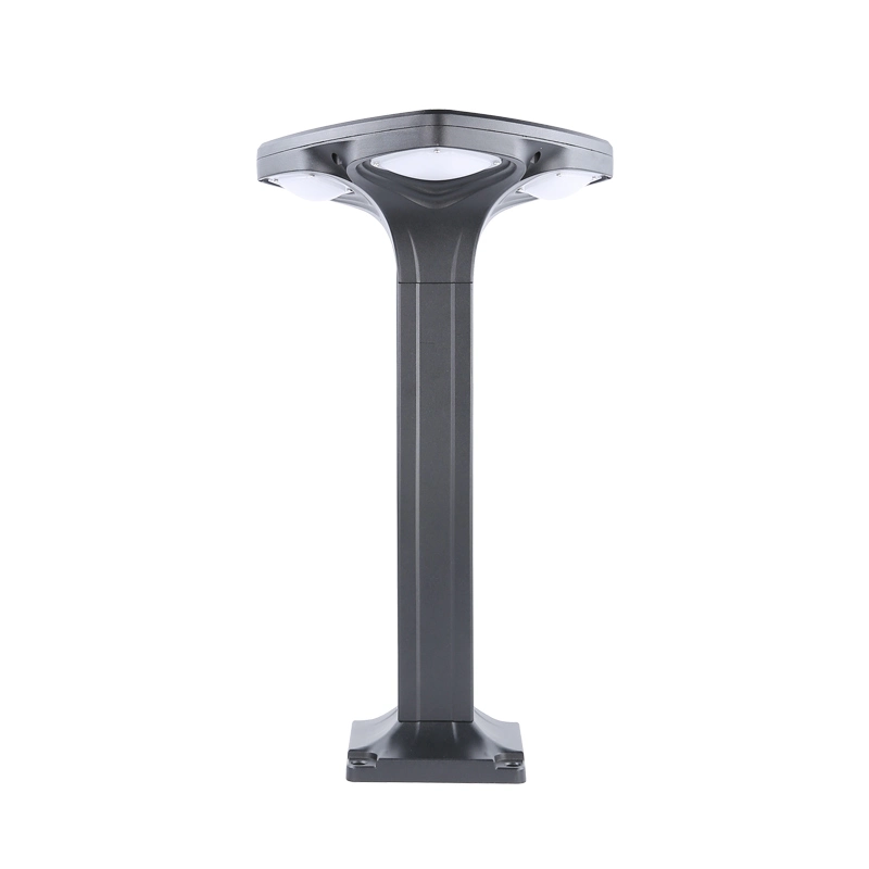 CE IP65 aluminio LED decorativo exterior Bollard lámpara Jardín Solar Luz para el camino de Lawn Yard