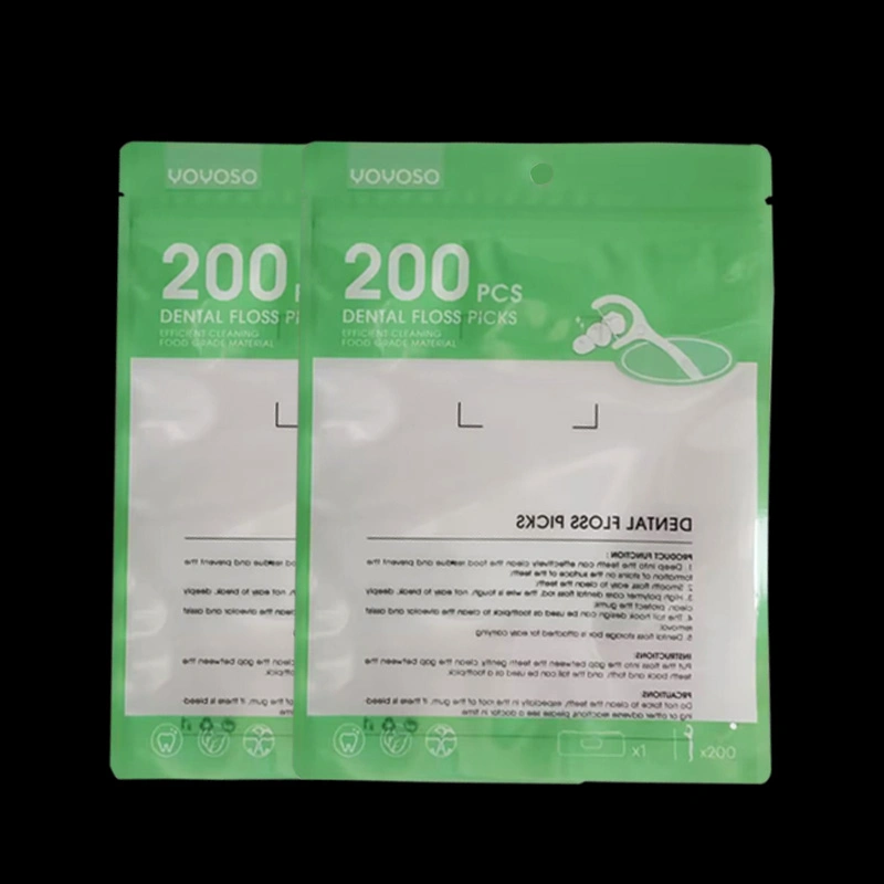 Оптовая торговля PE/PE с герметичными застежками молнией зубную нить прозрачный пластиковый мешок для упаковки