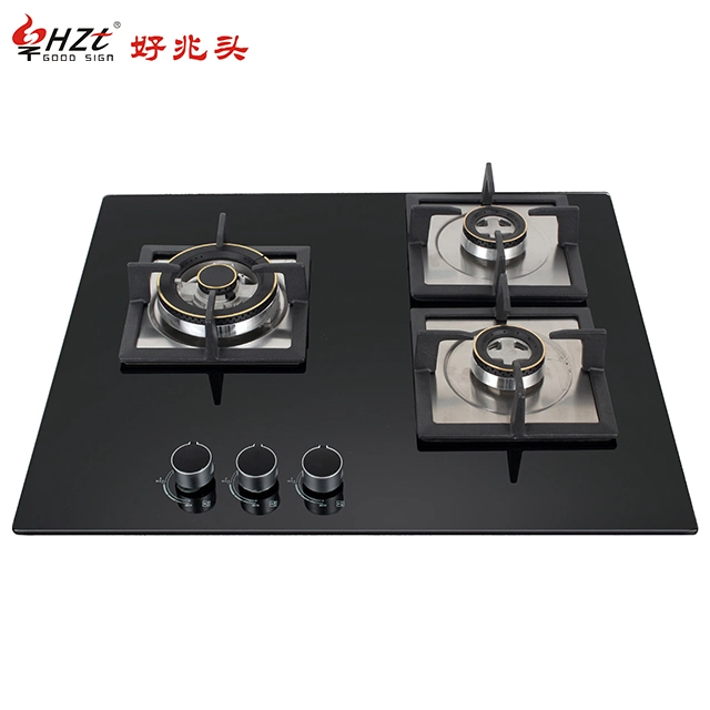 Kitchen House Appliance Stainless Steel Built in Panel 3 Burners Cooktop Gas Stove