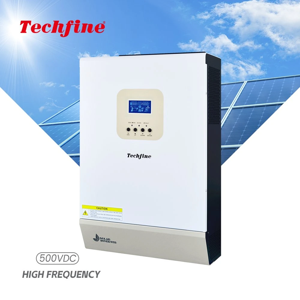 Techfine alta frecuencia de 220V 5kw de energía solar fuera de la Red del Sistema Solar Inverter