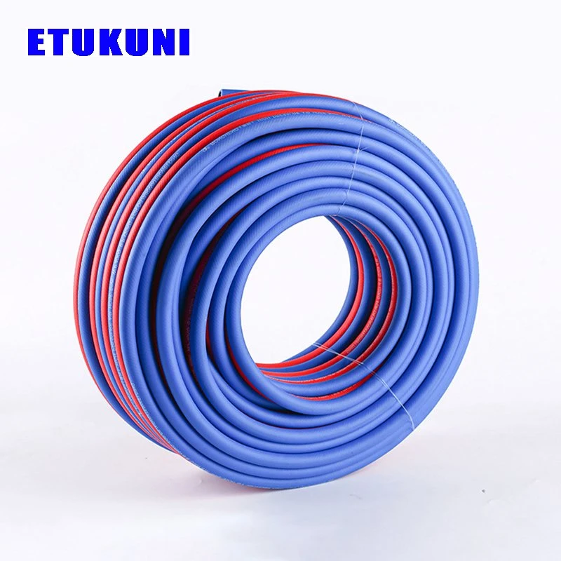 Pressure-Resistant PVC Rubber Three-Layer Two-Line Pneumatic Hose Pipe for Compressors