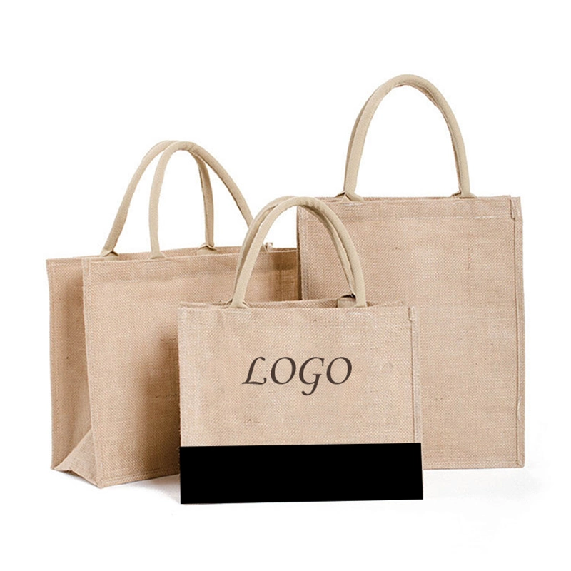 Fashionable Grocery Jute Bag Free Shipping Gift Promotional Market Mini Jute Bags