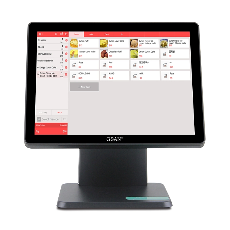 15" hochwertiger Touchscreen Windows POS Terminal Kasse