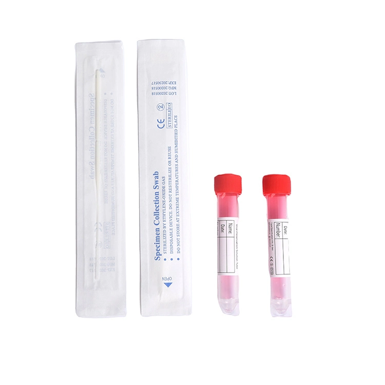 Nylon-Flocked Swab Disposable Virus Sampling Tube Vtm Collection Viral Transport Kit