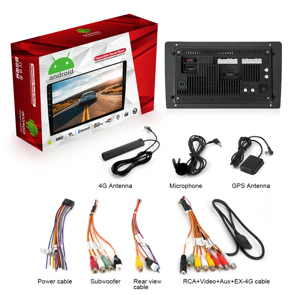 Tx2982 9pouce Android 6 + 128 g autoradio stéréo lecteur de DVD Qled 2K de l'écran Navigator 360 Système de caméra de vision Surround