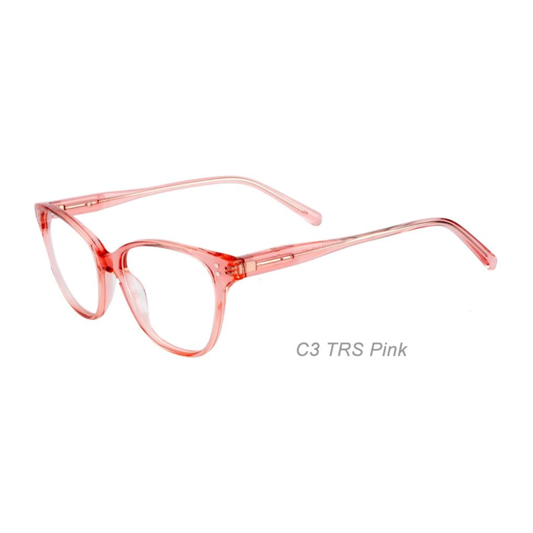 Popular Durable Cat Eye Shape Spring Hinge Acetate Optical Eyeglasses for Women