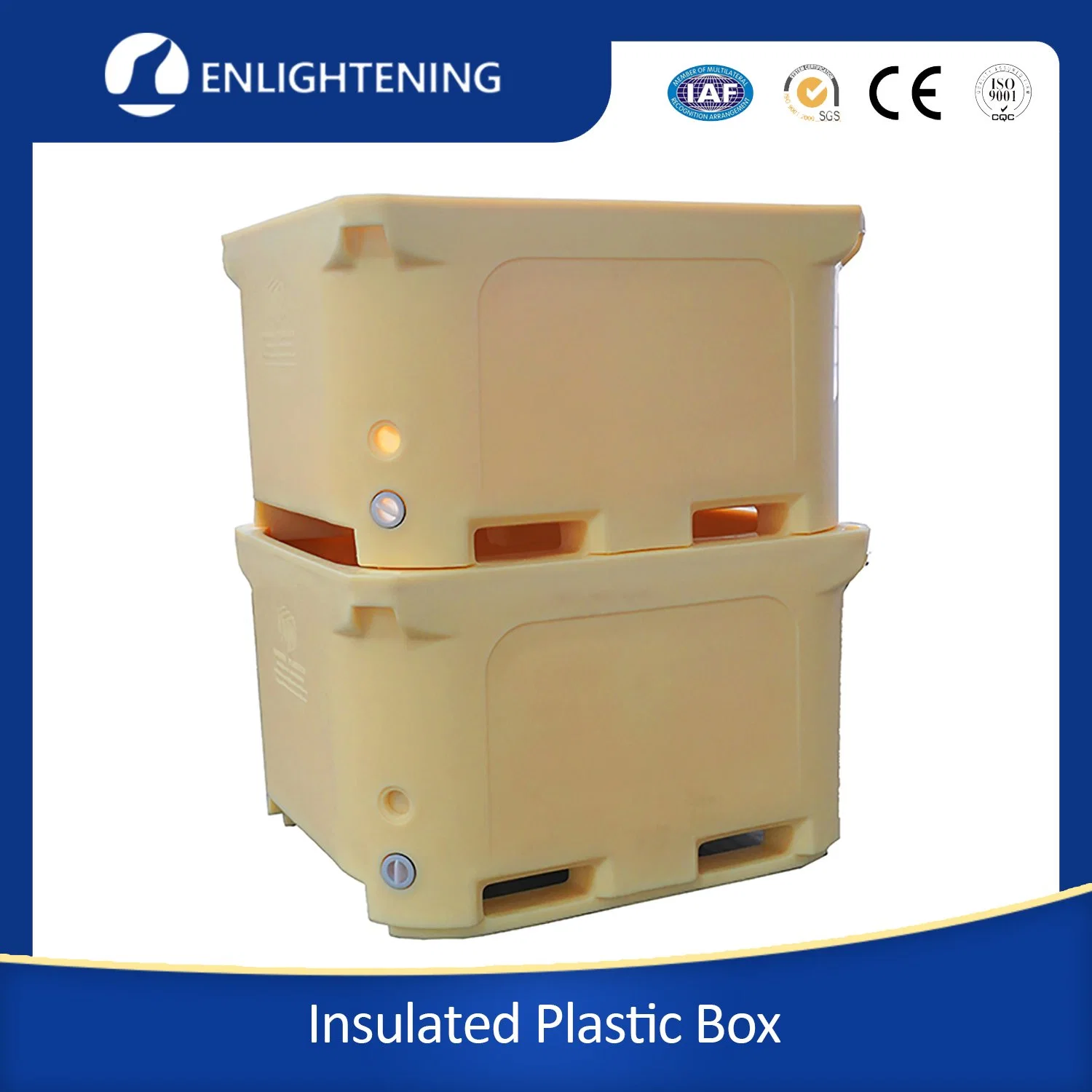 Polyethylene Material Adiabatic Cooling Insulated Fish Container