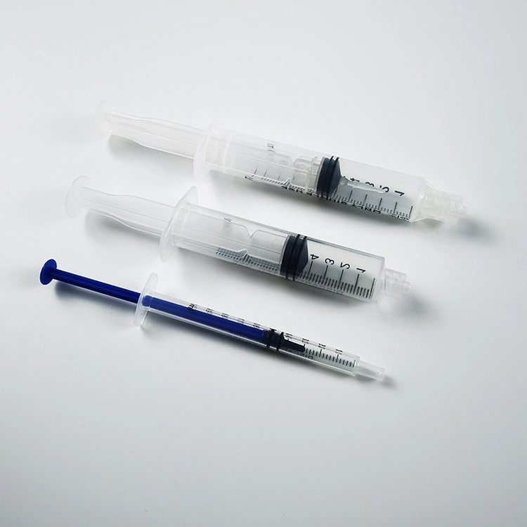 Disposable Plastic Syringe for Single Use with All Sizes Medical Consumables