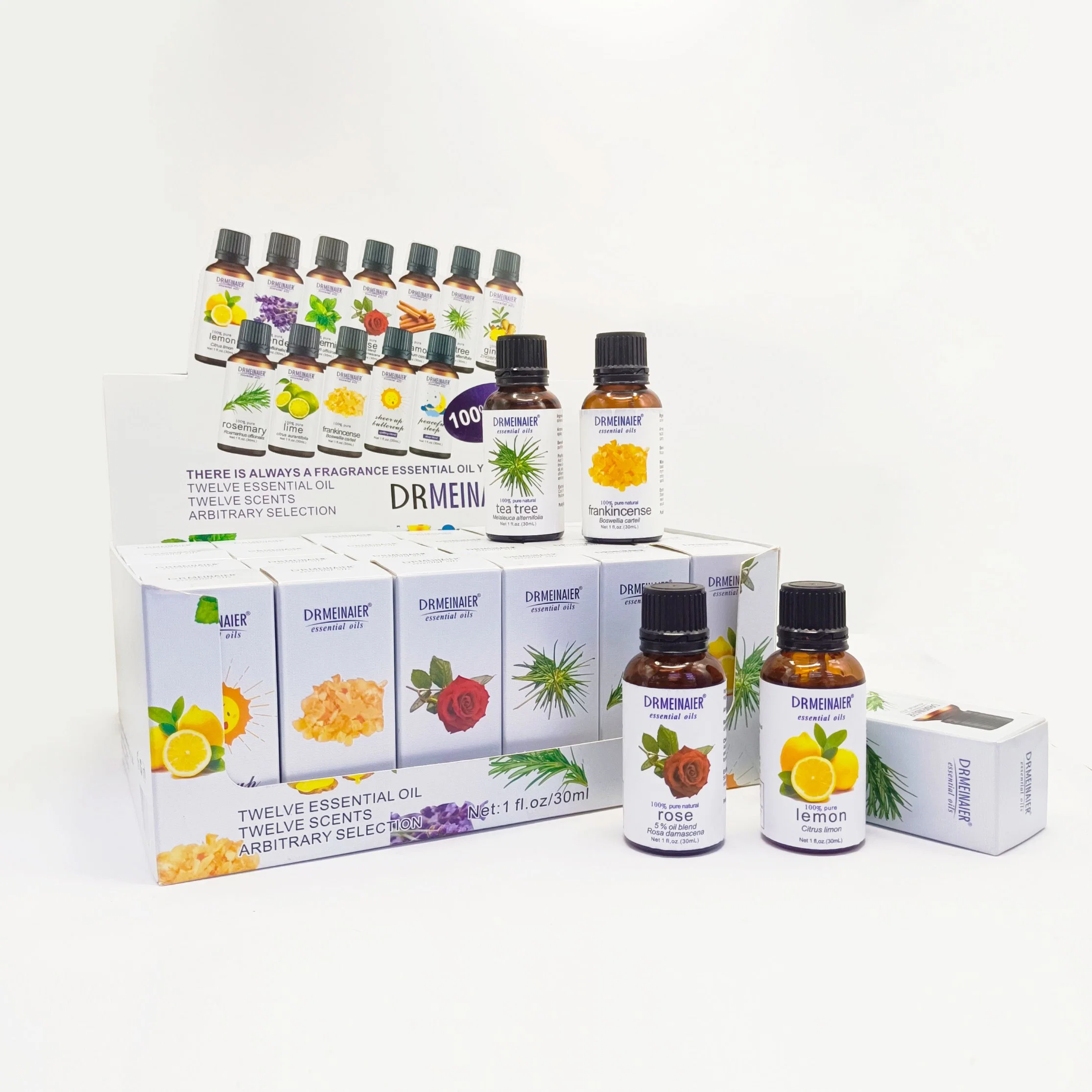 Have Stock 100% Pure Plant Flower Essential Oil Organic Aromatherapy Fragrance for Diffuser Relax Skin Care Gift Set