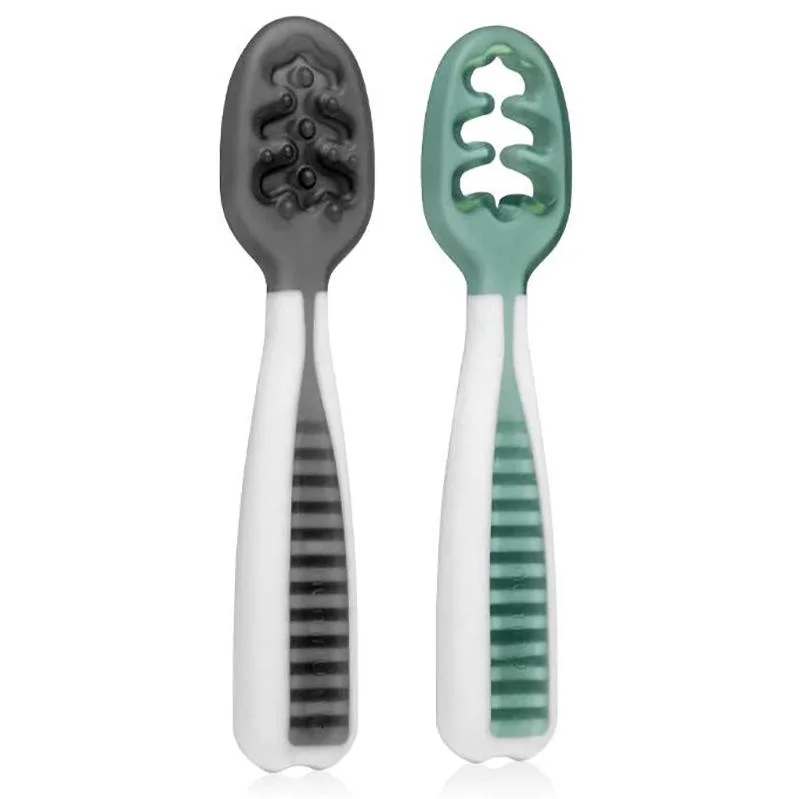 Baby LED Weaning Spoon Baby Self Feeding Spoon Set