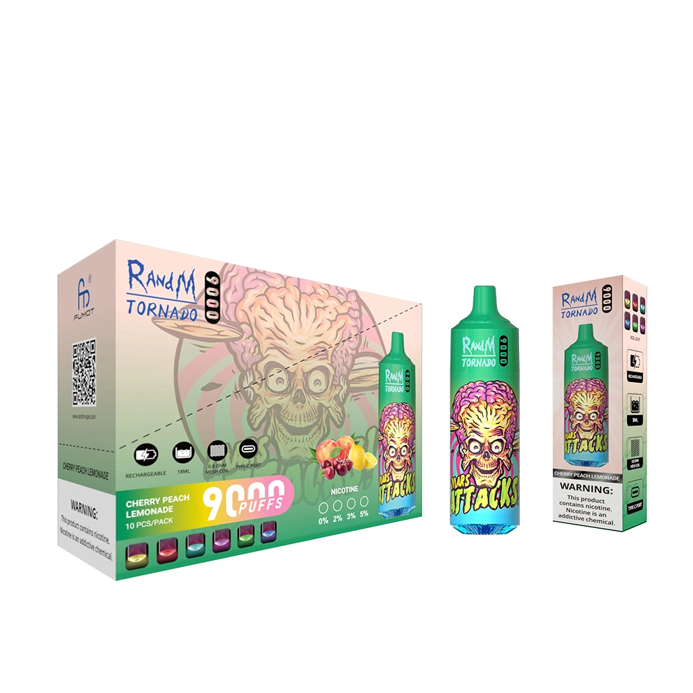 Shenzhen Fumot Factory Wholesale/Supplier Vape Randm Tornado 9000 Disposable/Chargeable Vape