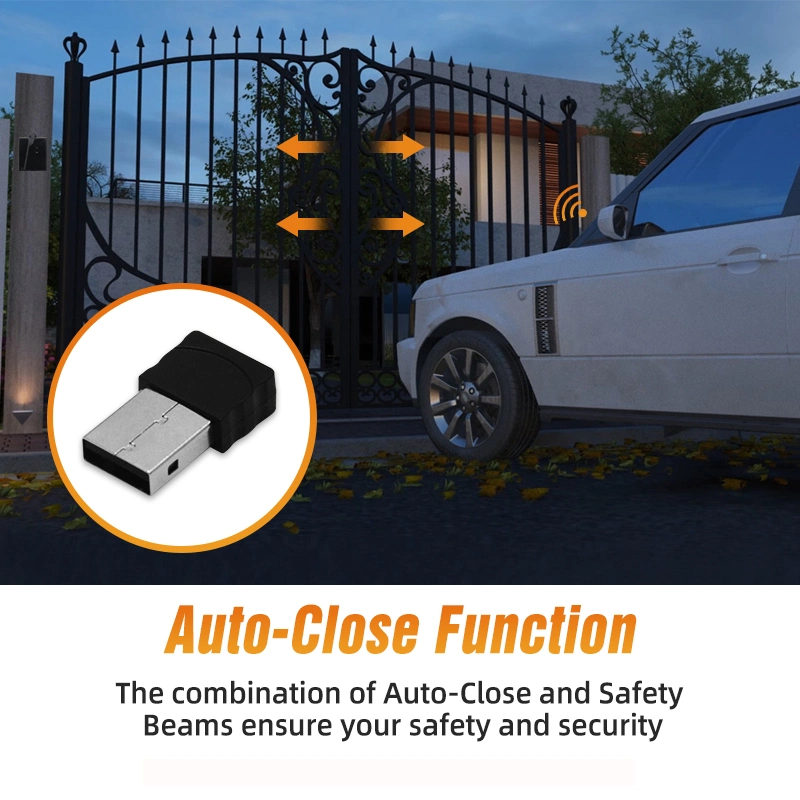 Transmissor e recetor de RF USB com abertura de portão para automóvel