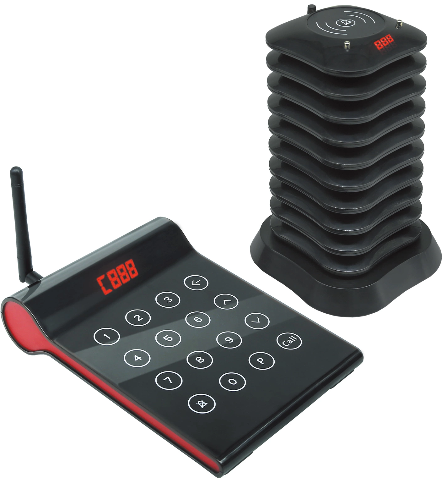 Restaurant 433MHz RF Customer Calling Systems Long Distance Pager System