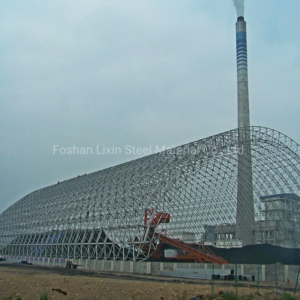 120m Clear Span Steel Structure Industrial Power Plant Steel Truss