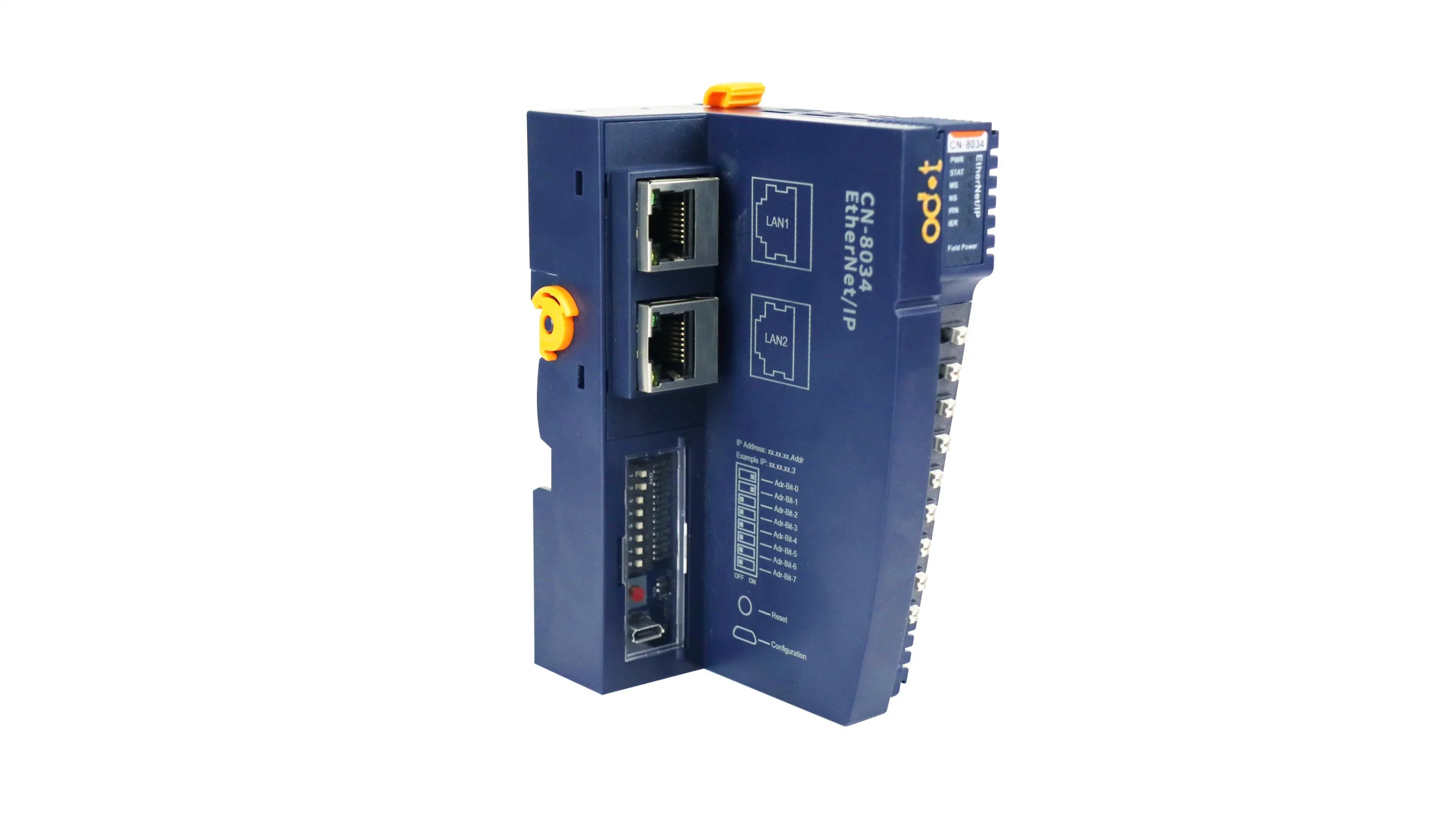 Ethernet/IP Network Adapter for PLC Solution, 32 Slots, Max. 504 Bytes Input, Max. 504 Bytes Output