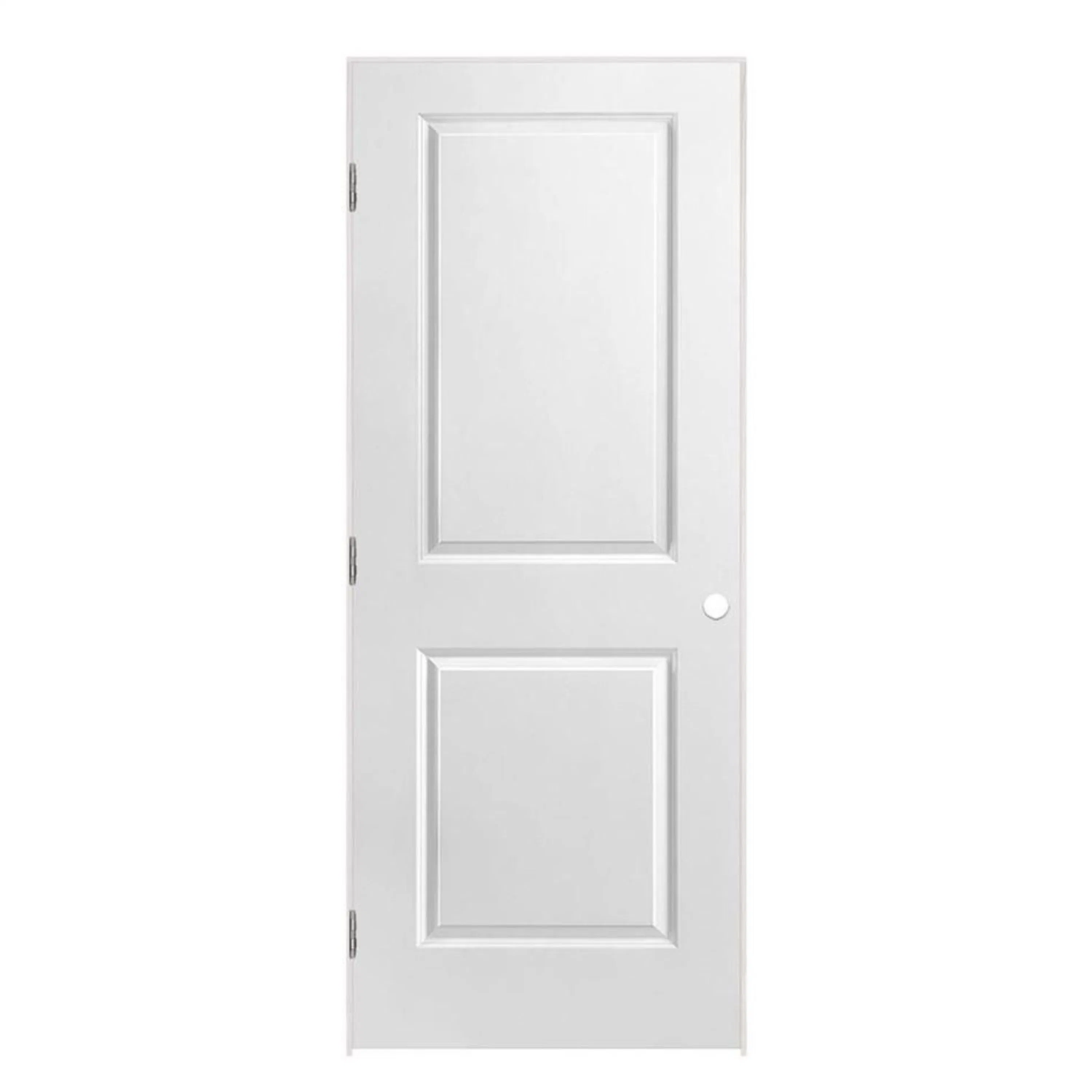 Fabricante otros MDF HDF simple Puerta de aislamiento de madera sólida Prehung Puertas interiores Color blanco