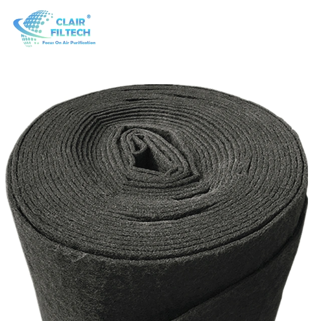 High quality/High cost performance  Activated Carbon Synthetic Filber Media Felt/Activated Carbon Filter Media Roll for Formaldehyde Adsorption