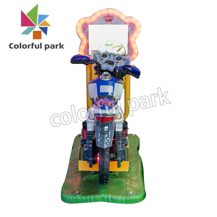 Los niños parque colorido juego de motocicleta eléctrica de la máquina para patio interior y exterior