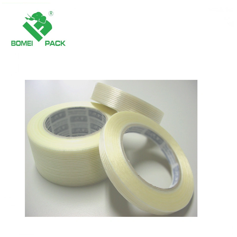 Bomei Pack Fiberglass Reinforced Filament Tape for Heavy Duty Packaging