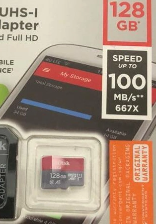 2023 San d'origine de gros de 32 Go 64 Go de mémoire Flash Microsdxc TF des cartes SD / A1 Carte Mémoire ultra classe 10