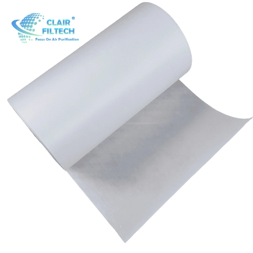 Heavy Duty 0,3 micras H13 de fibra de vidrio de fibra de vidrio material plegado de papel de filtro HEPA micrones Filtro HEPA de fibra de vidrio en papel
