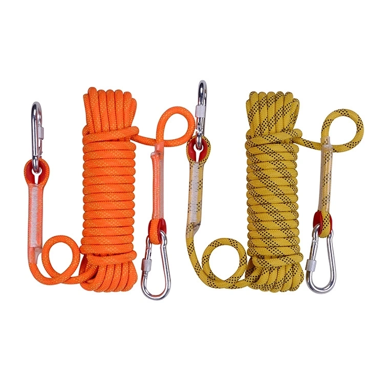 Rock Climbing Rope Outdoor Fire Emergency Escape Safety Survival with Carabiner