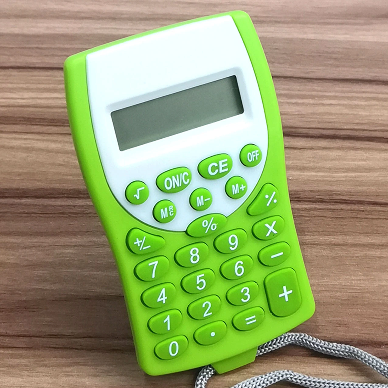 Low Price Portable 8 Digit Pocket Lanyard Calculator with Custom Logo