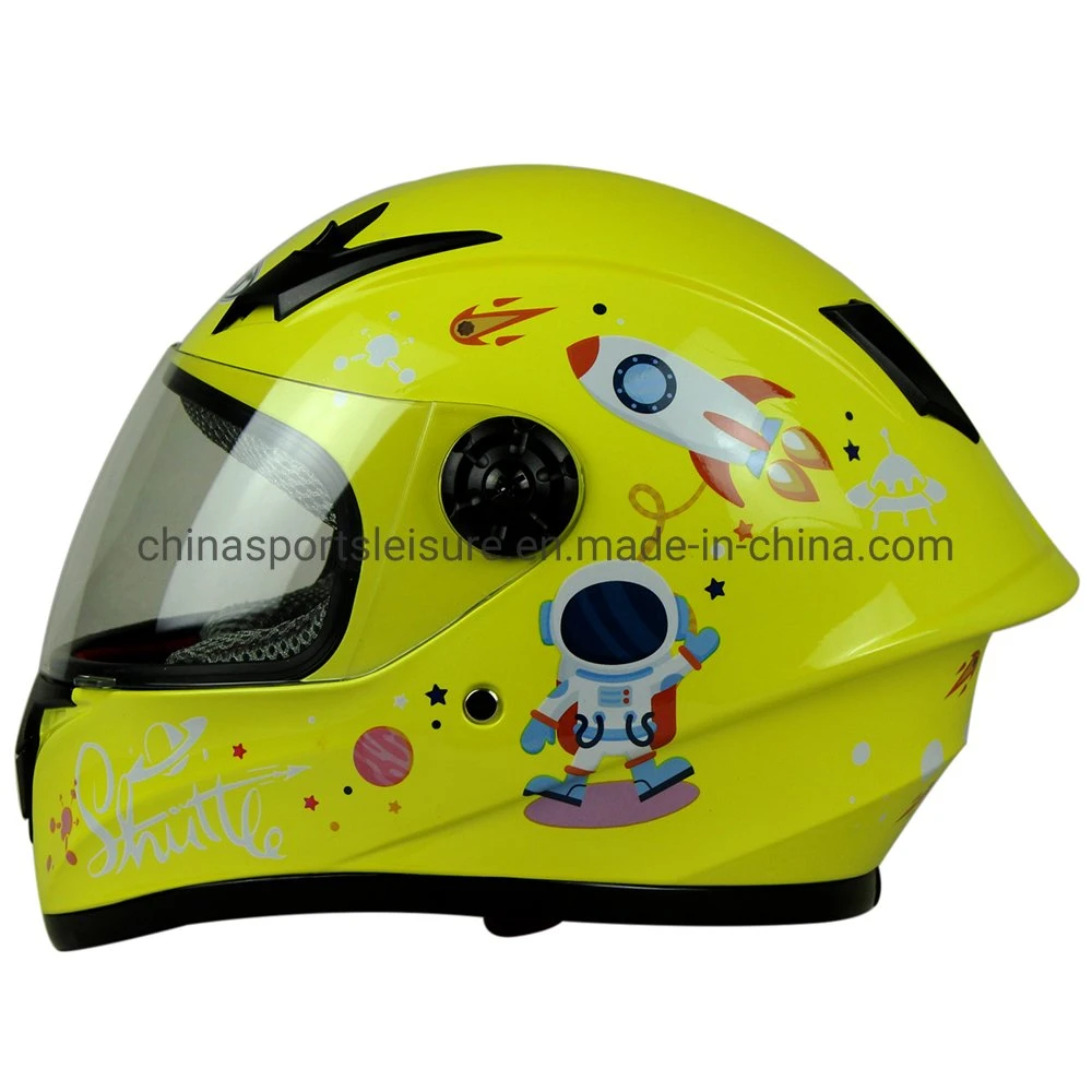 Kids Lovely ABS Material Single Visor Full Face Motorcycle Helmet