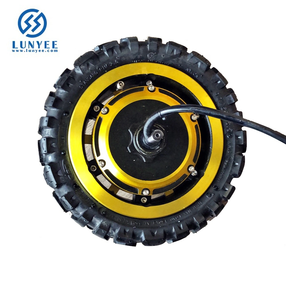 11 Inch Gold Color 60V 3000W 65km/H Speed Scooter Hub Motor Electric Motorcycle