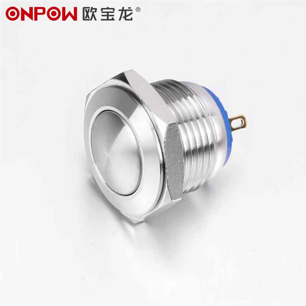 Onpow 16mm Metal Water Proof Push Button Switch Momentary Stainless Steel Switches