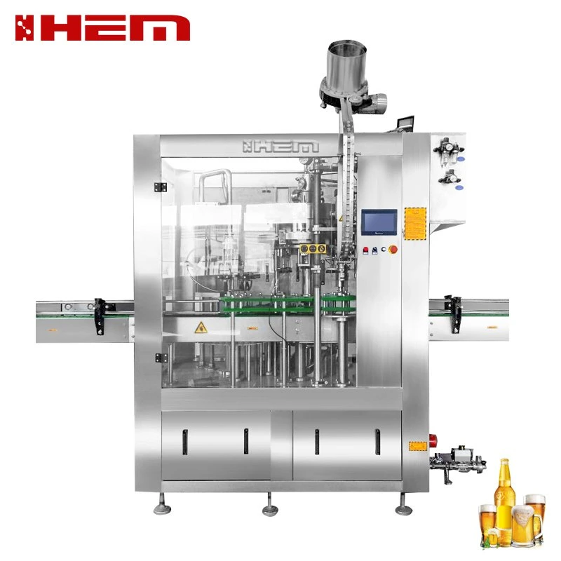 Filling Device for Beer Bottles Huge Beer Filling Device High-Tech Beer Filling Facility for Glass Bottles