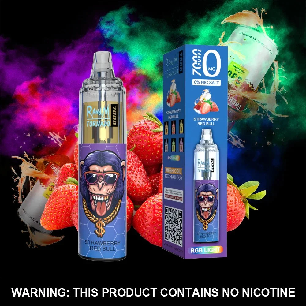 Tornade Randm 6000 7000 7800 8000 9000 10000 bouffées Cheap Wholesale/Supplier Clignotant LED RVB Vape E cigarette jetable