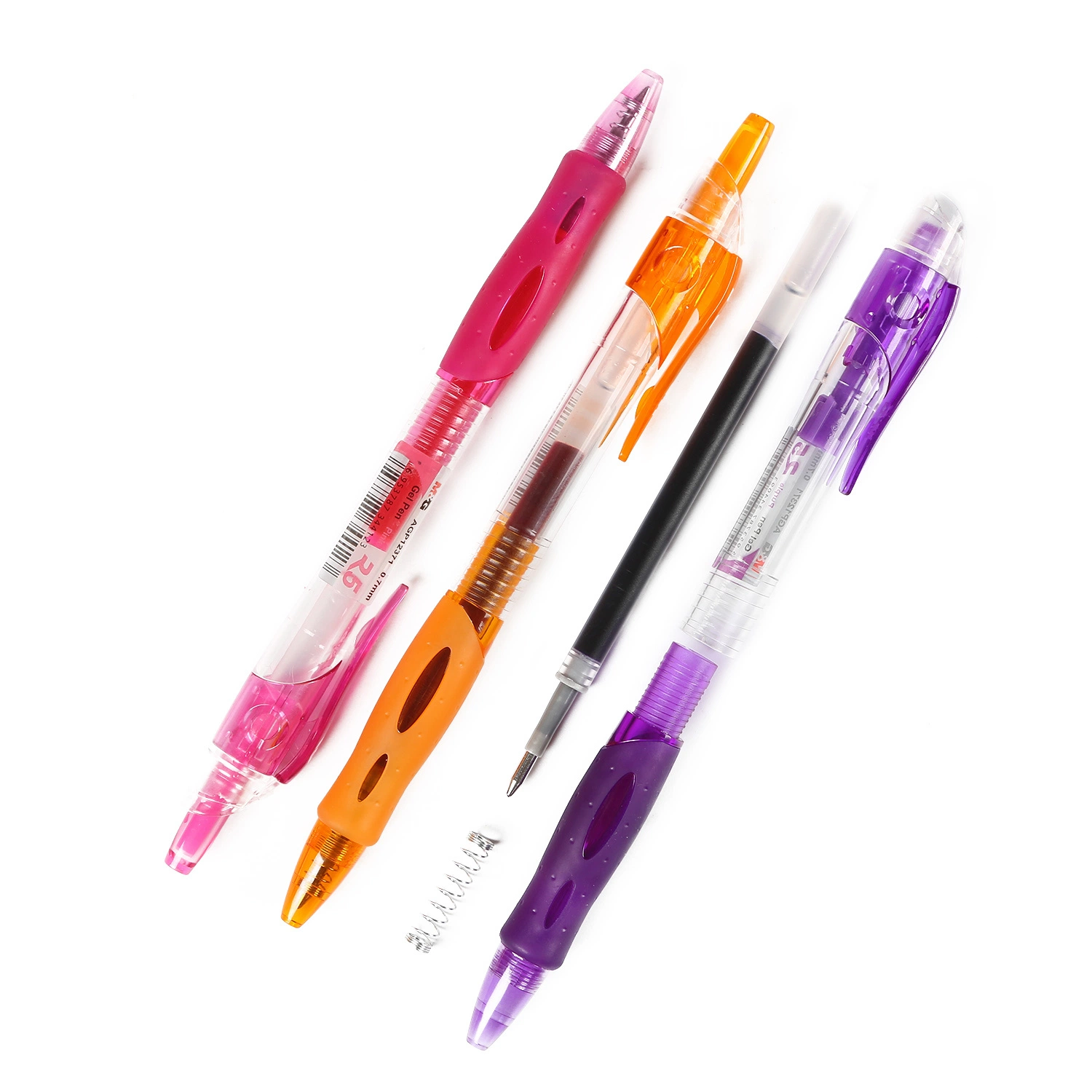 Fournitures de bureau bon marché promotion impression personnalisée plastique 8 couleurs 0.7mm Stylo gel pour les affaires et les cadeaux