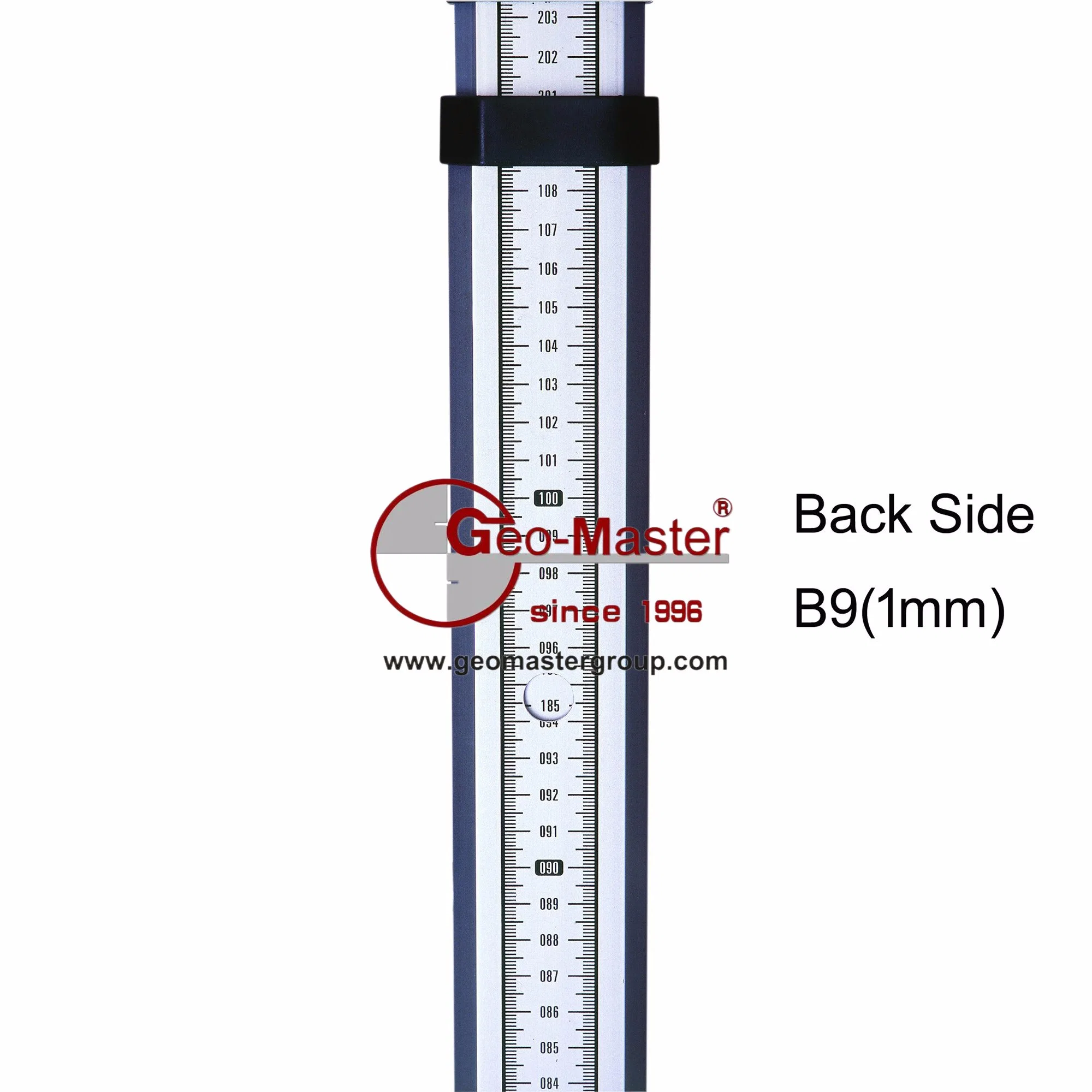 Geomaster Backtside Graduation (1mm ascending reading) for Aluminum and Fiberglass Leveling Staffs