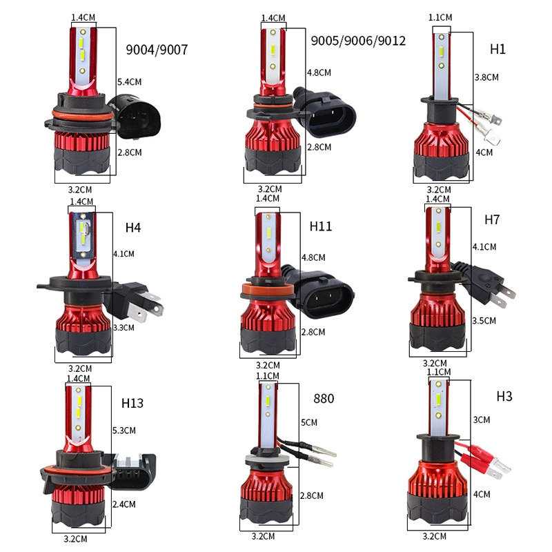 Carolyn OEM Stablity Power 50W 6000K LED Light H7 H11 9005 9006 IP68 Waterproof Car LED Headlight Bulbs 20000lm H4