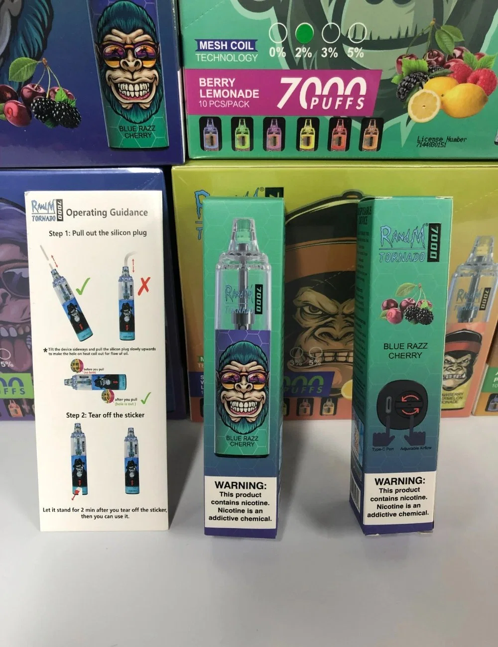 7000puffs Randm Einweg-Vape Randm Tornado 7000 Puffs