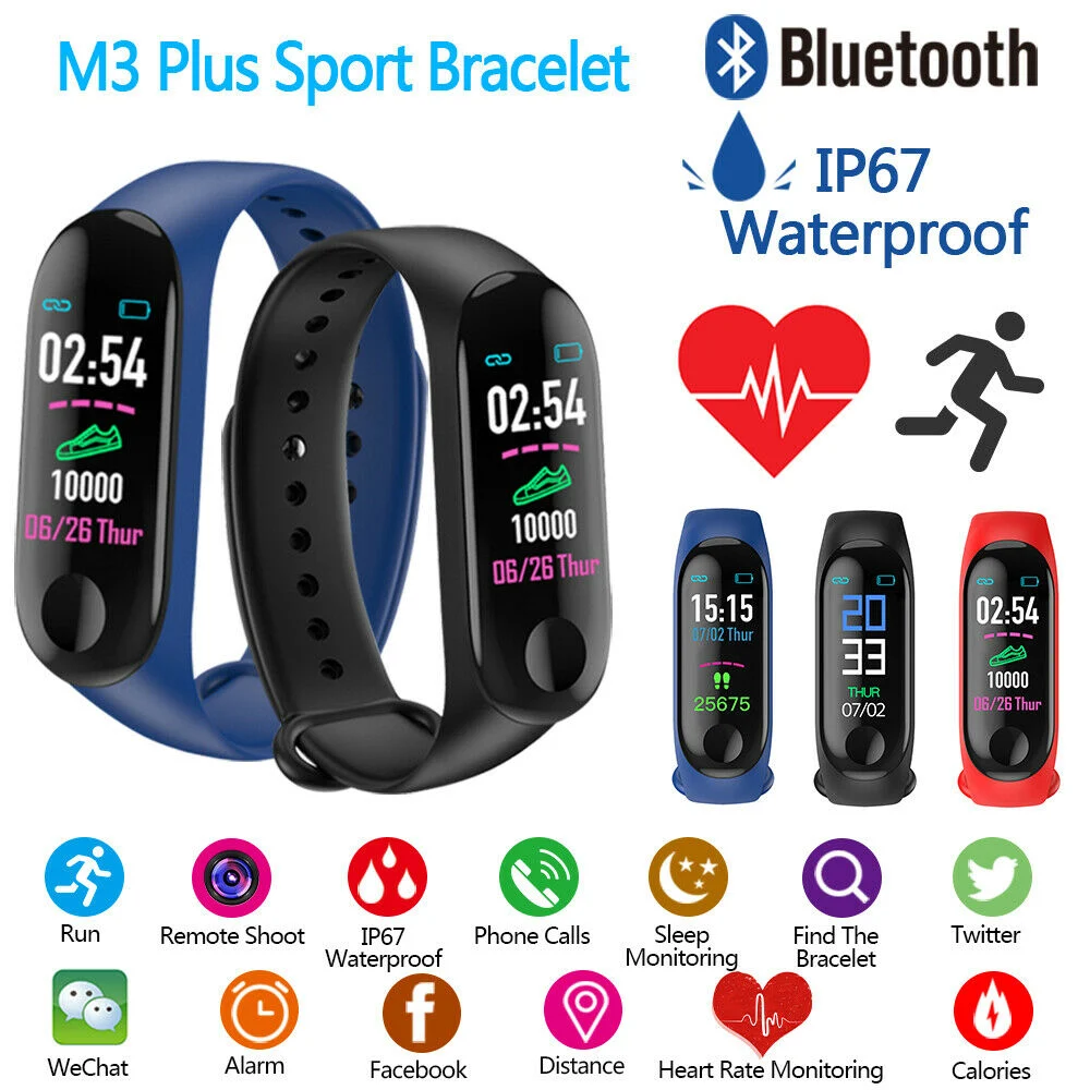 2022 Hot Cheap Gift Smart Wristband M3 Smart Bracelet Watch Sport Fitness M3 Smart Band Smart Wristband