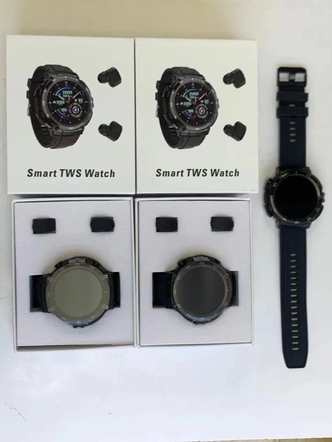 2023 أحدث موضة Smart Watch Q10 1.32 بوصة شاشة مستديرة كبيرة سماعة رأس TWS Bluetooth تسجيل المكالمات بلمسة واحدة