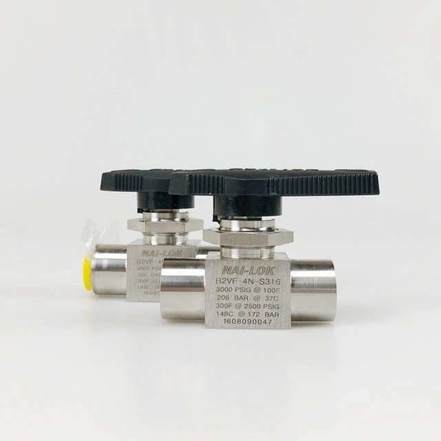 Nai-Lok 1000psi Stainless Steel SS316 Manual Panel Mounting 1/4''-1'' Gas Industry Low Pressure Mini Ball Valve