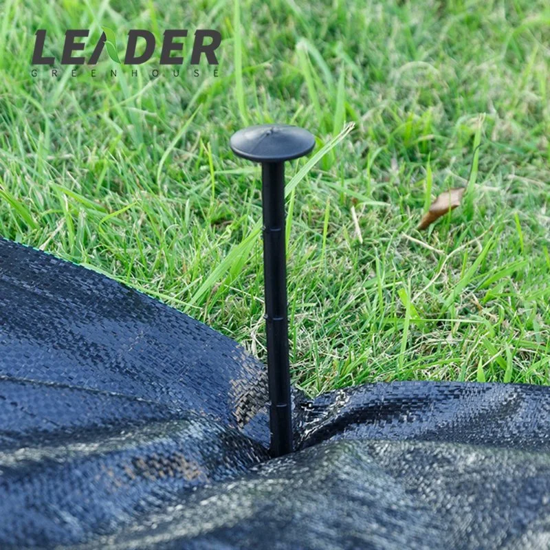 Kostenlose Probe Black Plastic Garden Pegs Ground Nägel für die Fxing Bodenabdeckung