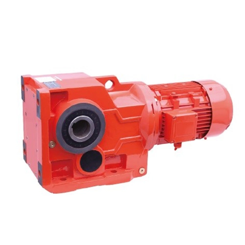 K Series Helical Gearbox Motor with Flange Installation