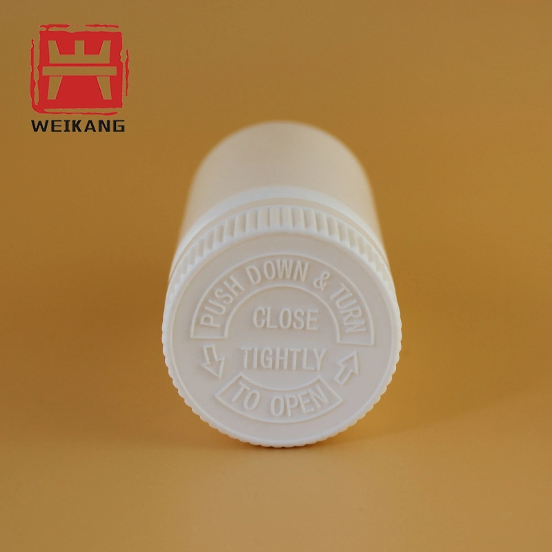 White Pharmaceutical Grade HDPE Plastic Medicine Pill Capsule Bottle