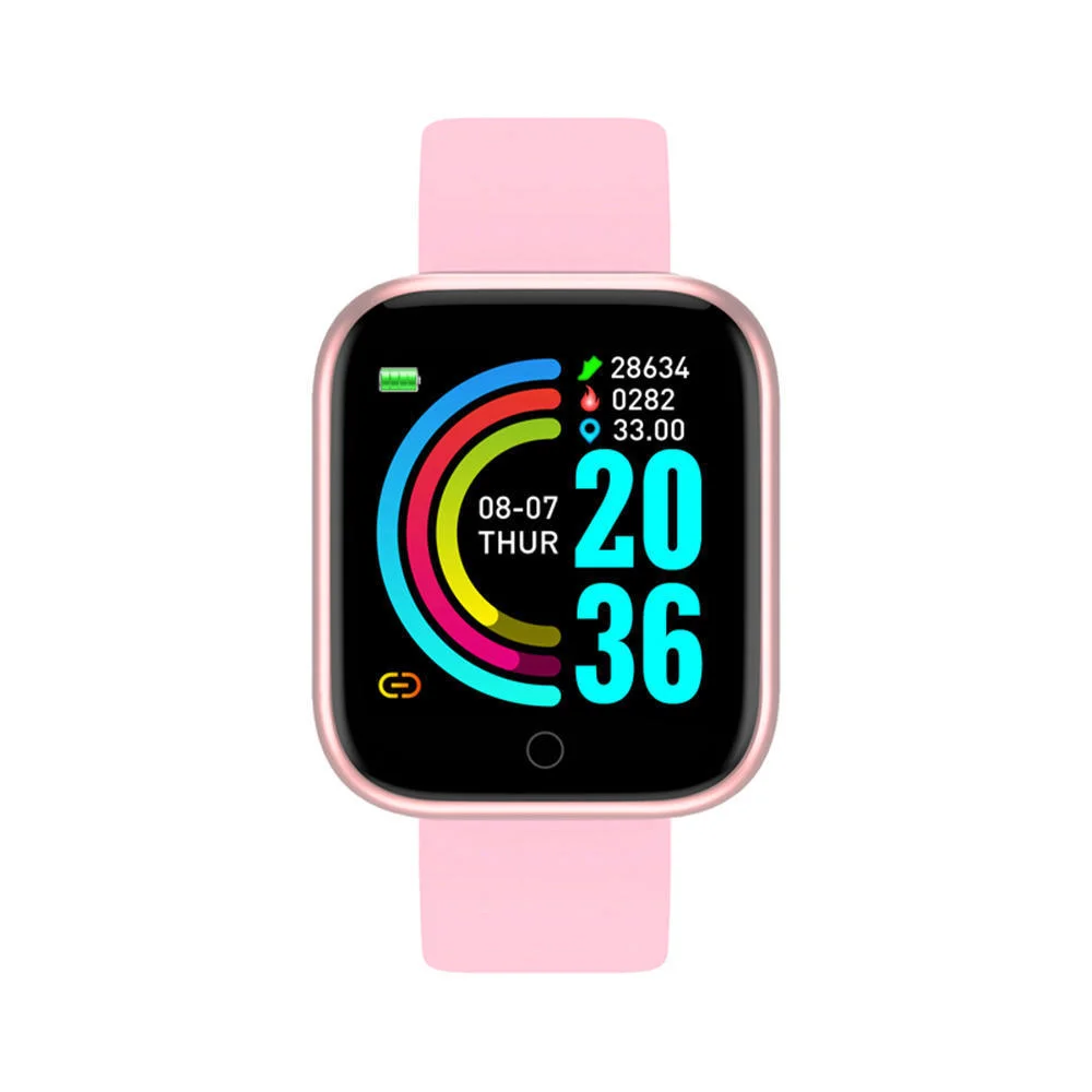 2023 Hot Selling Smart Watch Heart Rate Monitor Y68s D20 Smart Watch D20s Plastic Magnetic Charger Color Silicone