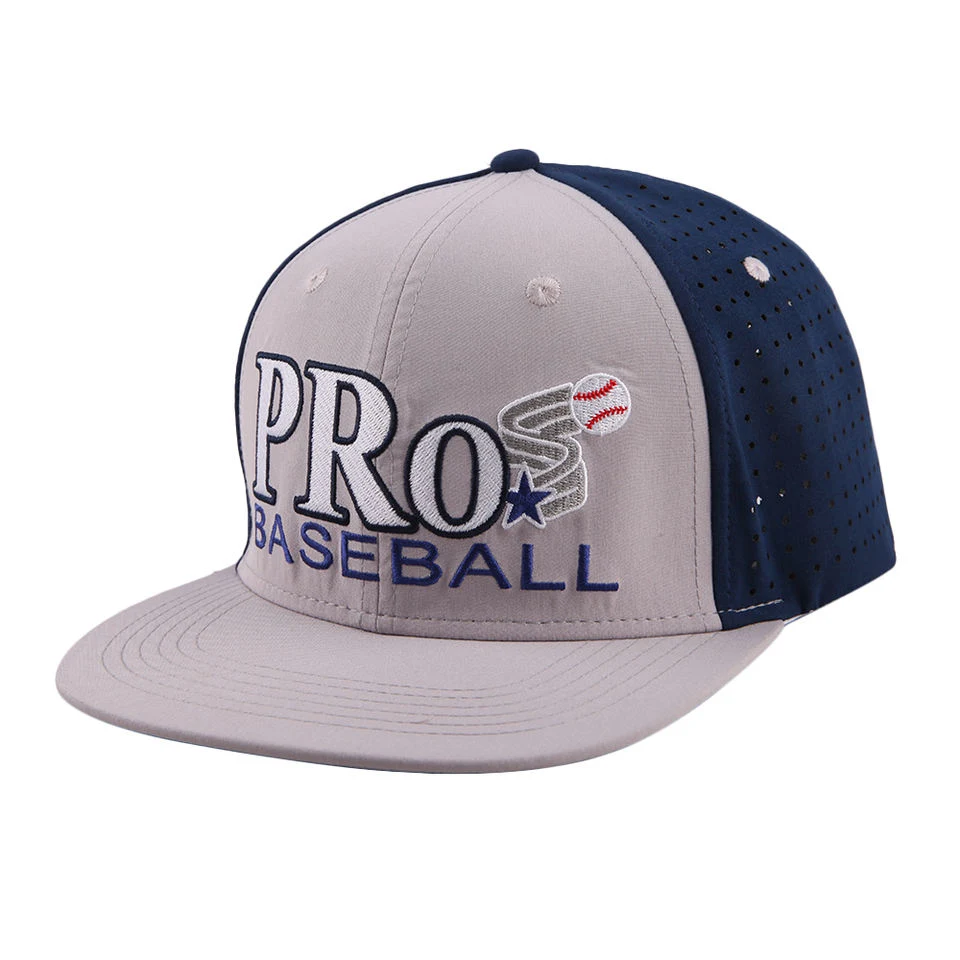 La moda bordado en 3D ala tapa Snapback personalizado de Hip Hop Deportes Baseball Cap