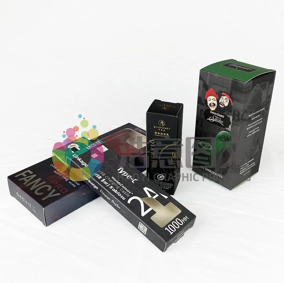 Printed Custom USB Charging Cable Product Packaging Paper Gift Box