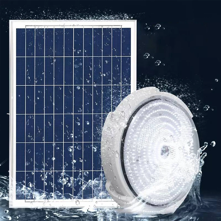 China Hot Sale Solar Indoor Ceiling LED Light Backup Solar Ceiling Light Solar Ceiling Light Box Empty Shell