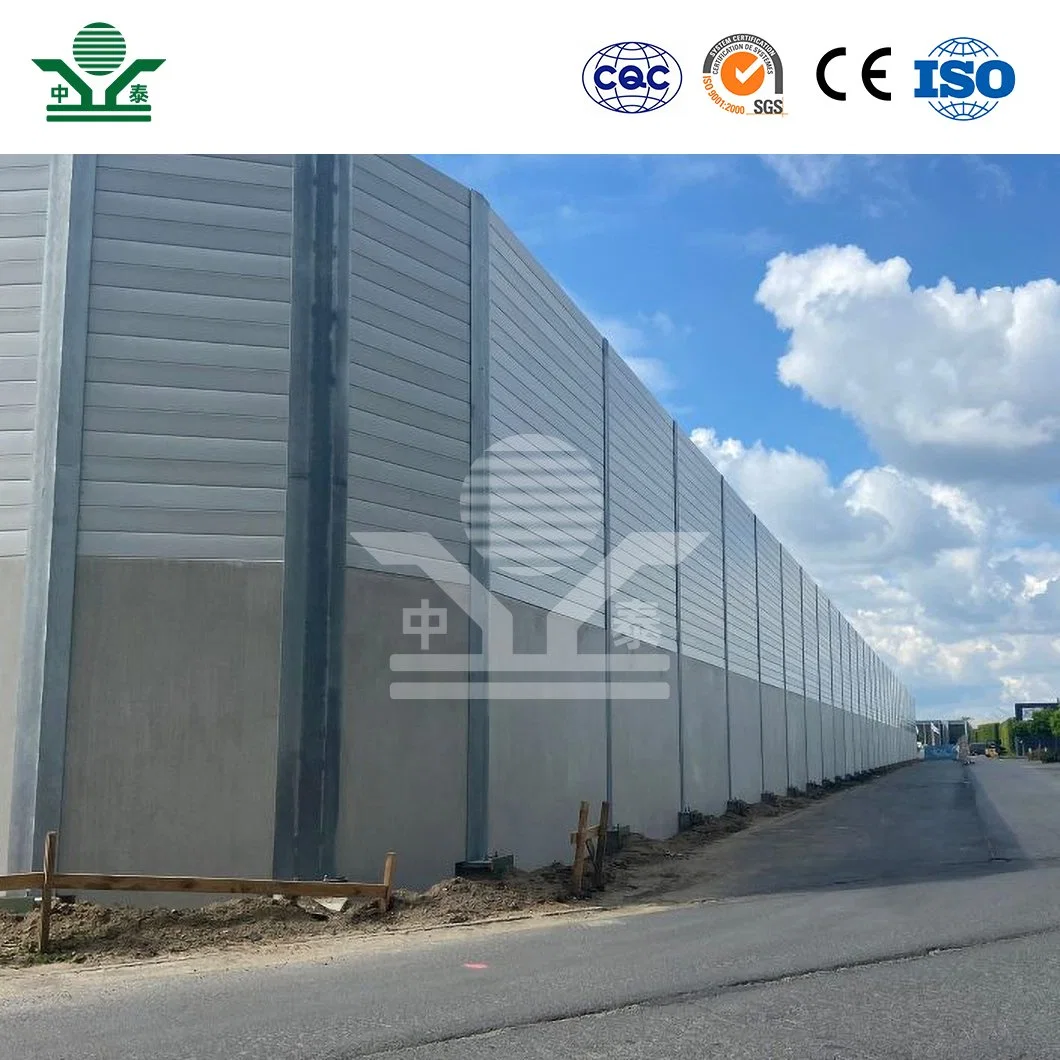 Zhongtai Top Corner Sound Barrier China Suppliers Garden Noise Barrier 5.5m Height Factory Sound Barrier